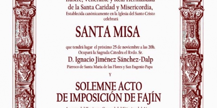 Imposición del Fajín del Teniente General D. Javier Salto Martínez-Avial a María Stma. de los Dolores.