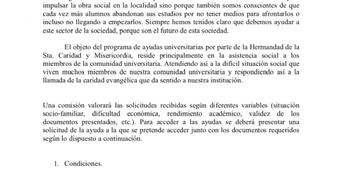 V  Edición de las Becas Universitarias Antonio Maldonado Morales.